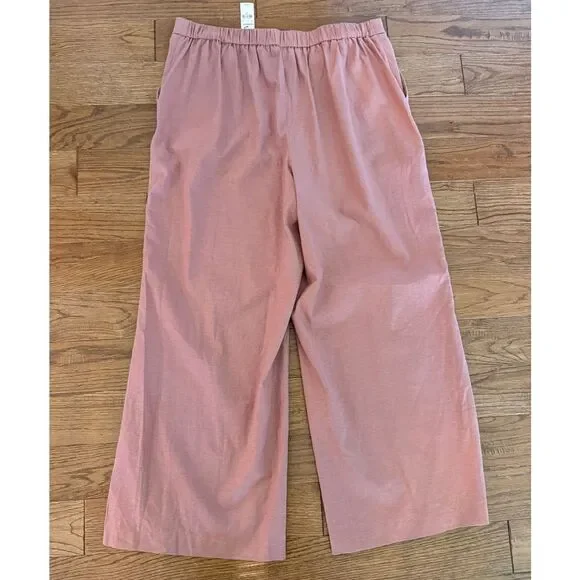 Express NWT pink linen wide leg trouser pant size XL - Picture 8 of 8
